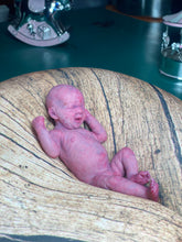 Load image into Gallery viewer, CUSTOM full body silicone mini baby Lucas in soft blend asleep bald
