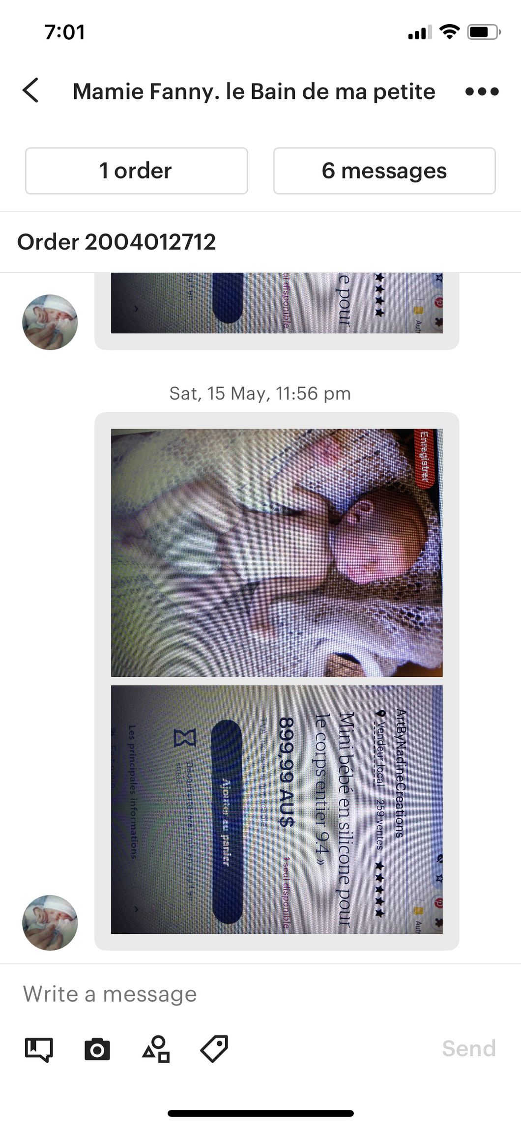 Custom listing for Fanny C