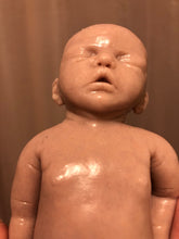 Load image into Gallery viewer, Blank (unpainted) full body mini silicone baby boy Kenzo 8” in super soft blend with 3D skin effect

