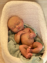 Load image into Gallery viewer, AVAILABLE full body silicone  baby girl (Rain sculpt) 14” in super super soft blend #2
