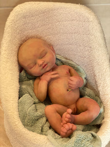 AVAILABLE full body silicone  baby girl (Rain sculpt) 14” in super super soft blend #2