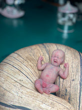 Load image into Gallery viewer, CUSTOM full body silicone mini baby Lucas in soft blend asleep bald
