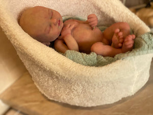 AVAILABLE full body silicone  baby girl (Rain sculpt) 14” in super super soft blend #2
