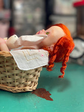 Load image into Gallery viewer, CUSTOM full body silicone 10” doll Willow (with long curly hair) in soft blend
