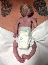 Load image into Gallery viewer, Super detailed Full body silicone premature baby Sunshine in soft blend 9”
