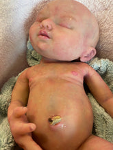 Load image into Gallery viewer, AVAILABLE full body silicone  baby girl (Rain sculpt) 14” in super super soft blend #2
