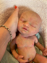 Load image into Gallery viewer, AVAILABLE full body silicone  baby girl (Rain sculpt) 14” in super super soft blend #2
