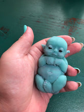 Load image into Gallery viewer, Full body silicone glow in the dark mini fantasy baby elf fairy
