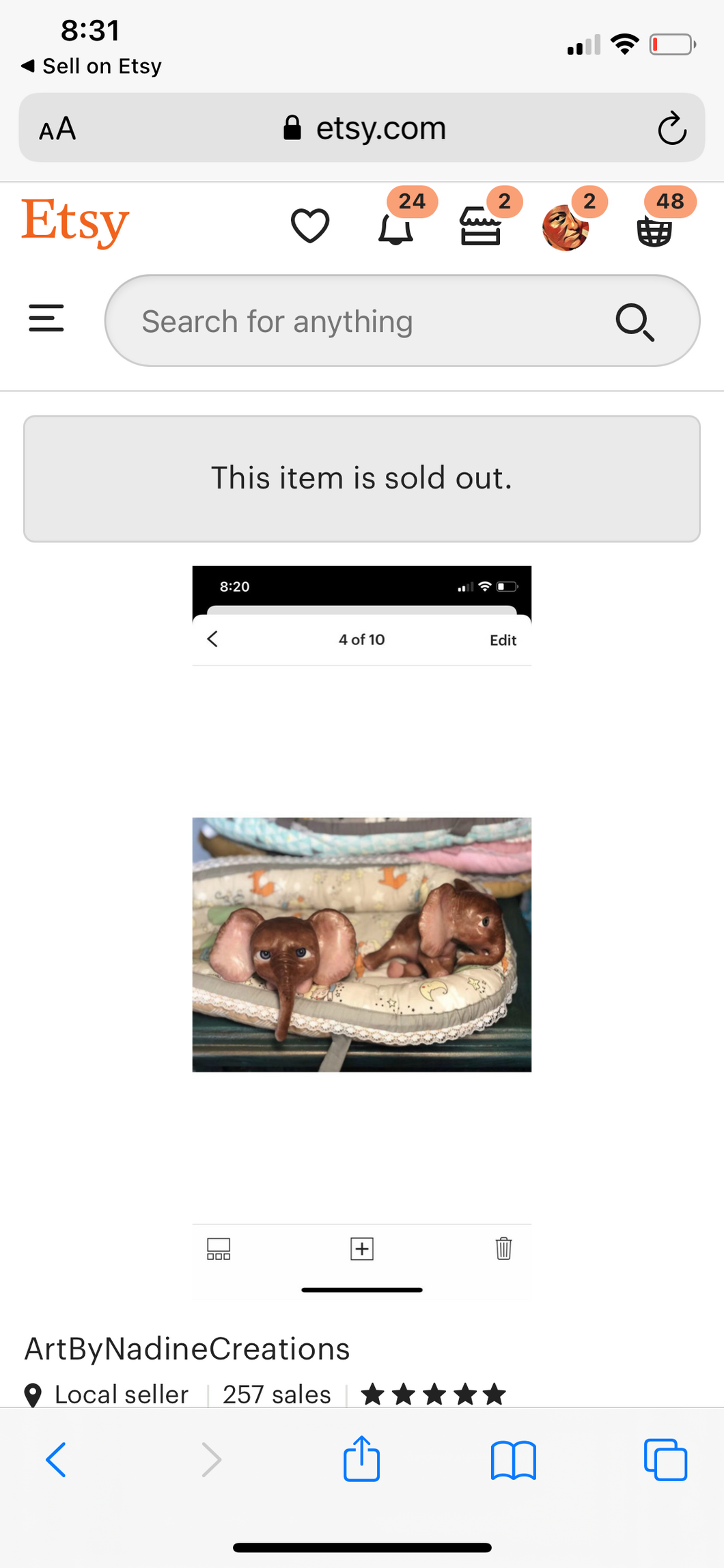 Custom listing for Christina