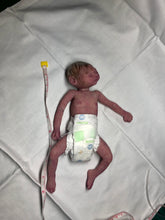 Load image into Gallery viewer, Super detailed Full body silicone premature baby Sunshine in soft blend 9”
