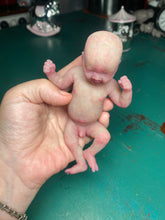 Load image into Gallery viewer, CUSTOM full body silicone mini baby Lucas in soft blend asleep bald
