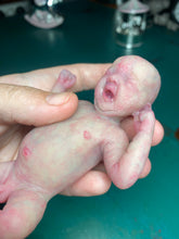Load image into Gallery viewer, CUSTOM full body silicone mini baby Lucas in soft blend asleep bald
