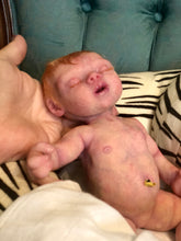 Load image into Gallery viewer, AVAILABLE Prototype full body silicone kit Prada 11.5” (baby girl) in super soft blend asleep in  super soft platinum silicone
