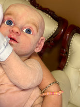 Load image into Gallery viewer, AVAILABLE AWAKE silicone cuddle baby Artyom in super soft blend with 3D skin effect
