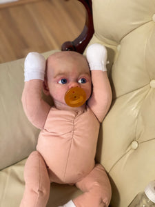 AVAILABLE AWAKE silicone cuddle baby Artyom in super soft blend with 3D skin effect