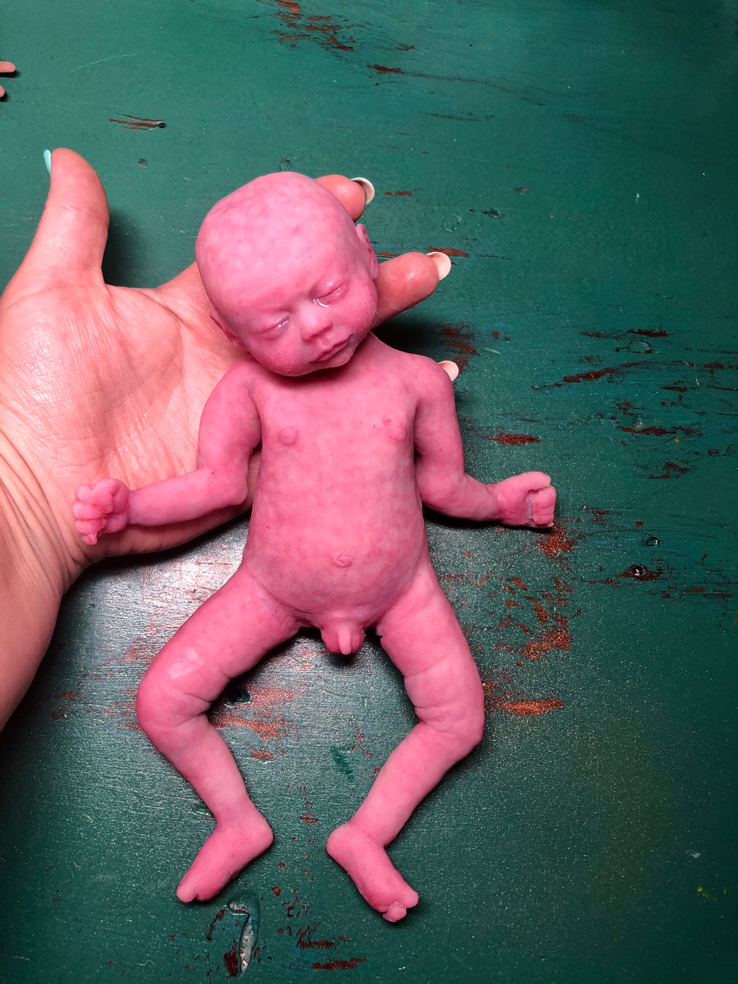 Custom Full body silicone mini baby boy 9.4