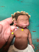 Load image into Gallery viewer, Biracial (African American) super soft Full body silicone baby girl Didi 8.5”
