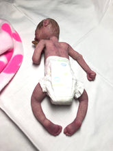 Load image into Gallery viewer, Super detailed Full body silicone premature baby Sunshine in soft blend 9”
