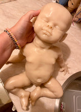 Load image into Gallery viewer, Custom Blank (unpainted) full body silicone kit Isabella sleeping in Ecoflex 20 with 3D skin effect
